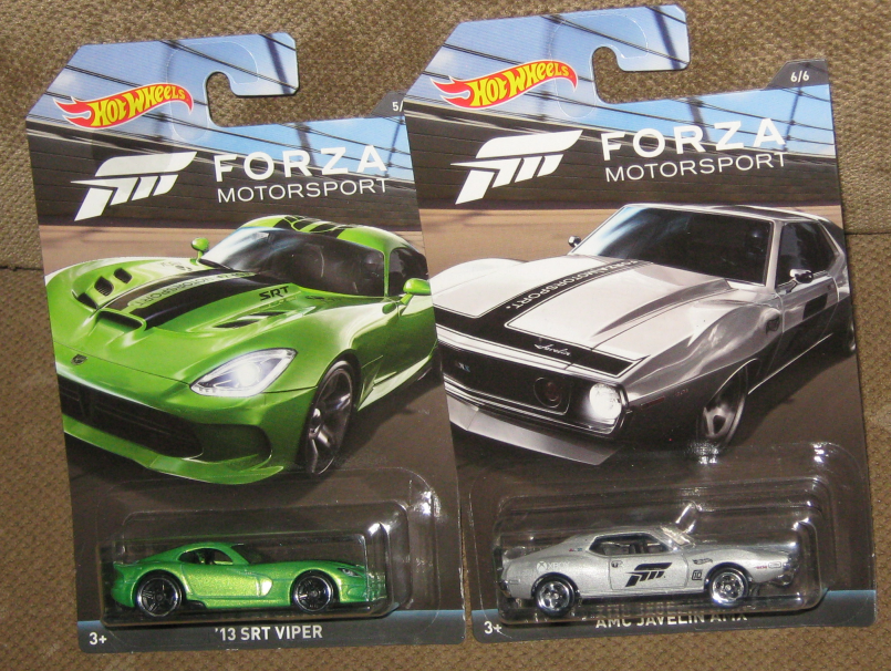 2017 Hot Wheels Forza Motorsport Wal Mart Excl Set of 6 w/ Chase Car 
