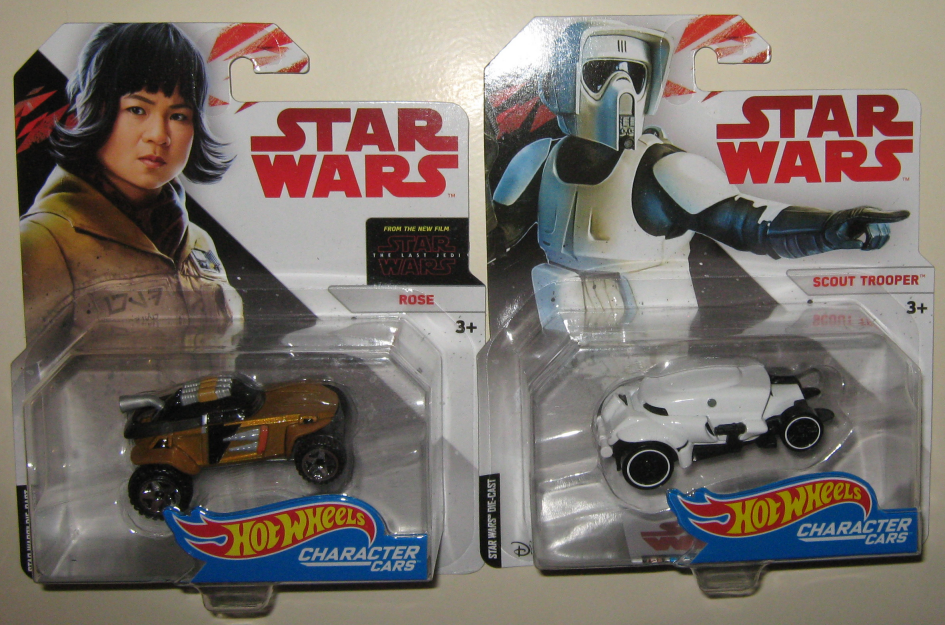 Rose and Scout Trooper Character Cars