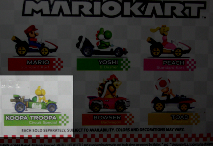 Hot Wheels Mario Kart Toad, Sneeker Vehicle 